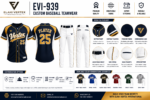 EVI-939 Custom Baseball Teamwear jersey pants team branding colorways and customization details