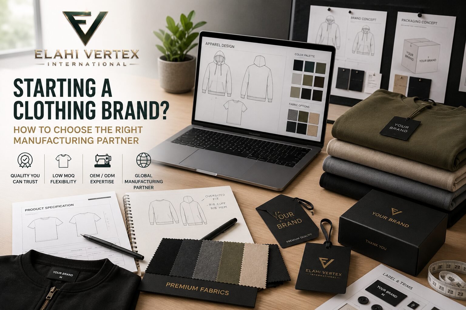 clothing brand manufacturing partner guide for startup brands
