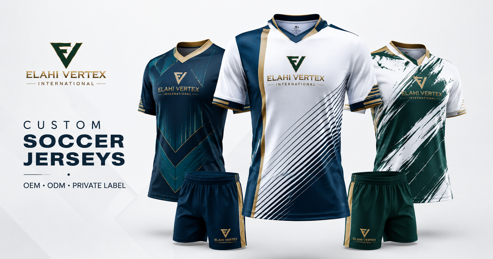 Elahi Vertex International custom soccer jerseys