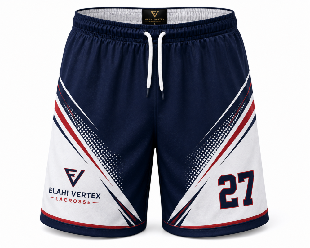 EVI-910 custom lacrosse shorts by Elahi Vertex International