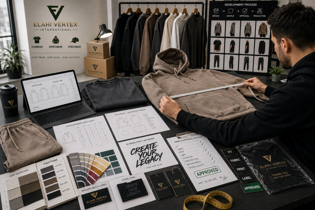 Streetwear sample approval inspection for USA brands before bulk production