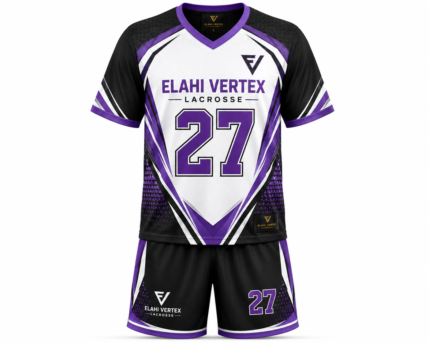 EVI-912 Custom Lacrosse Uniform EVI-912 custom lacrosse uniform by Elahi Vertex International