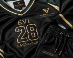 Custom lacrosse jersey and shorts features EVI-908