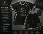 EVI-908 custom lacrosse jersey and shorts B2B specifications