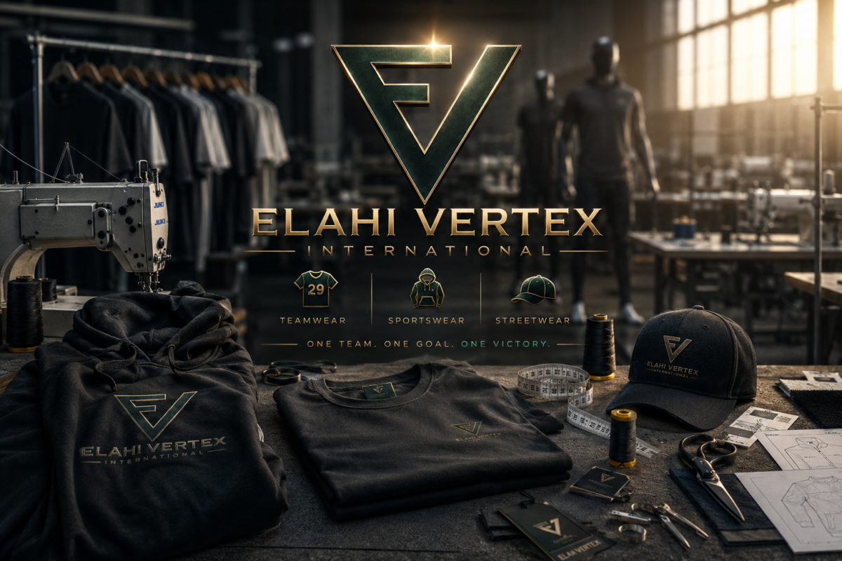 Startup clothing manufacturing USA by Elahi Vertex International for new clothing brands