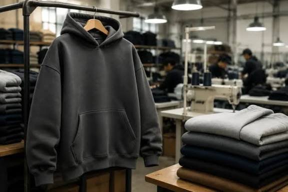 Cropped hoodie manufacturer producing custom streetwear hoodies