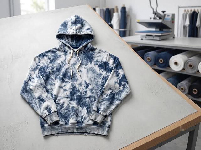 Acid wash hoodie manufacturer producing custom heavyweight streetwear hoodies