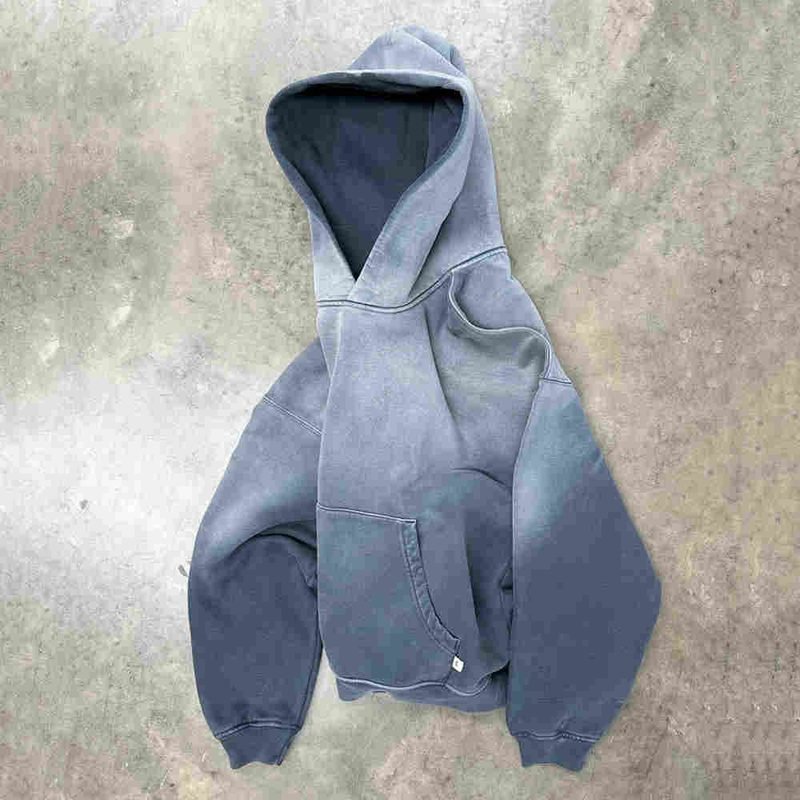 Vintage wash hoodie manufacturer producing custom washed streetwear hoodies